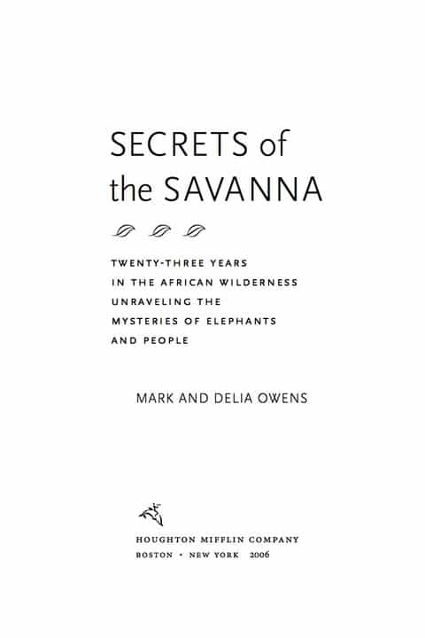 Secrets Of The Savanna