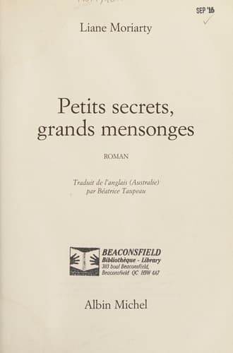 Petits secrets, grands mensonges - Cover