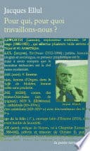 Pour qui, pour quoi travaillons-nous ? - Cover