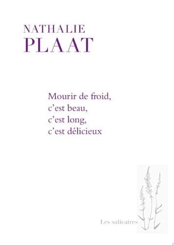 Mourir de froid, c'est beau, c'est long, c'est délicieux - Cover