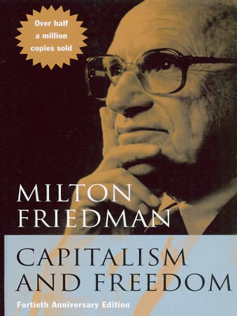 Capitalism and Freedom - Cover
