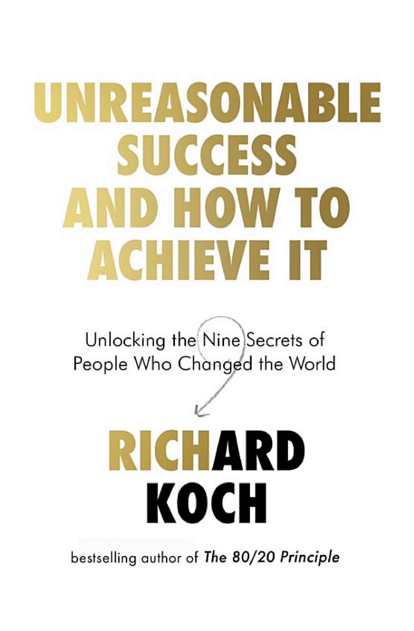 Unreasonable Success and How to Achieve It - Cover