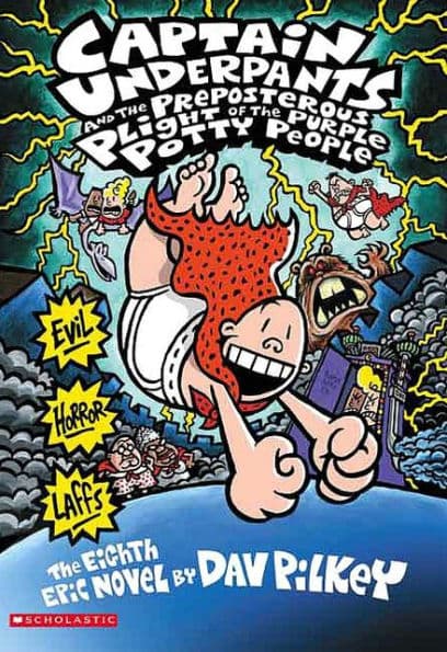 Captain Underpants and the Preposterous Plight of the Purple Potty People - Cover