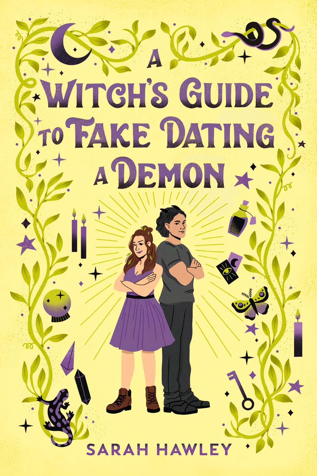 A Witch's Guide to Fake Dating a Demon - Cover