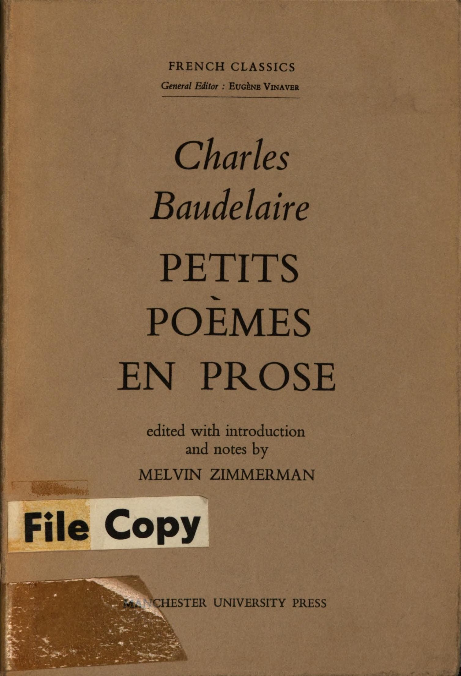 Petits poèmes en prose