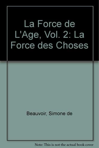 La Force de l'Age - Cover