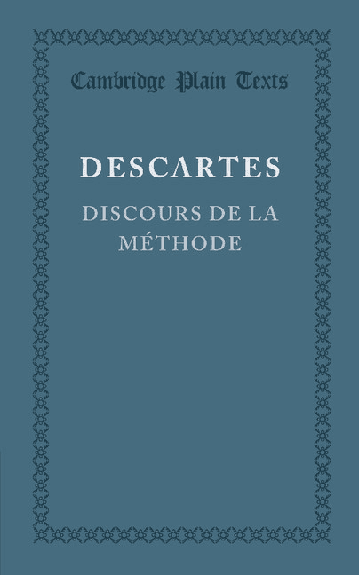 Discours de la méthode - Cover