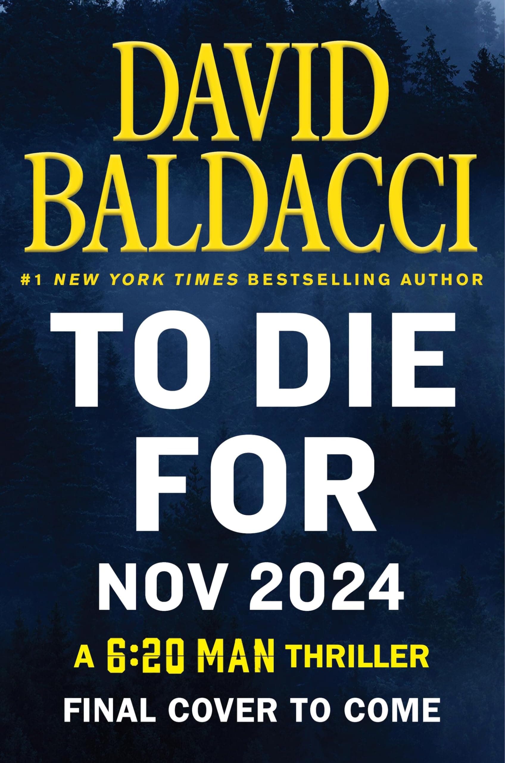 David Baldacci November 2024 (6:20 Man) - Cover