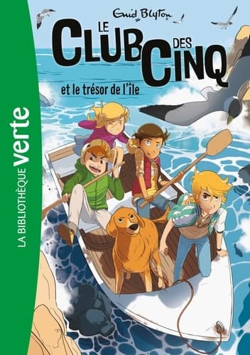 Le Club des Cinq 01 - Le Club des Cinq et le trésor de l'île - Cover