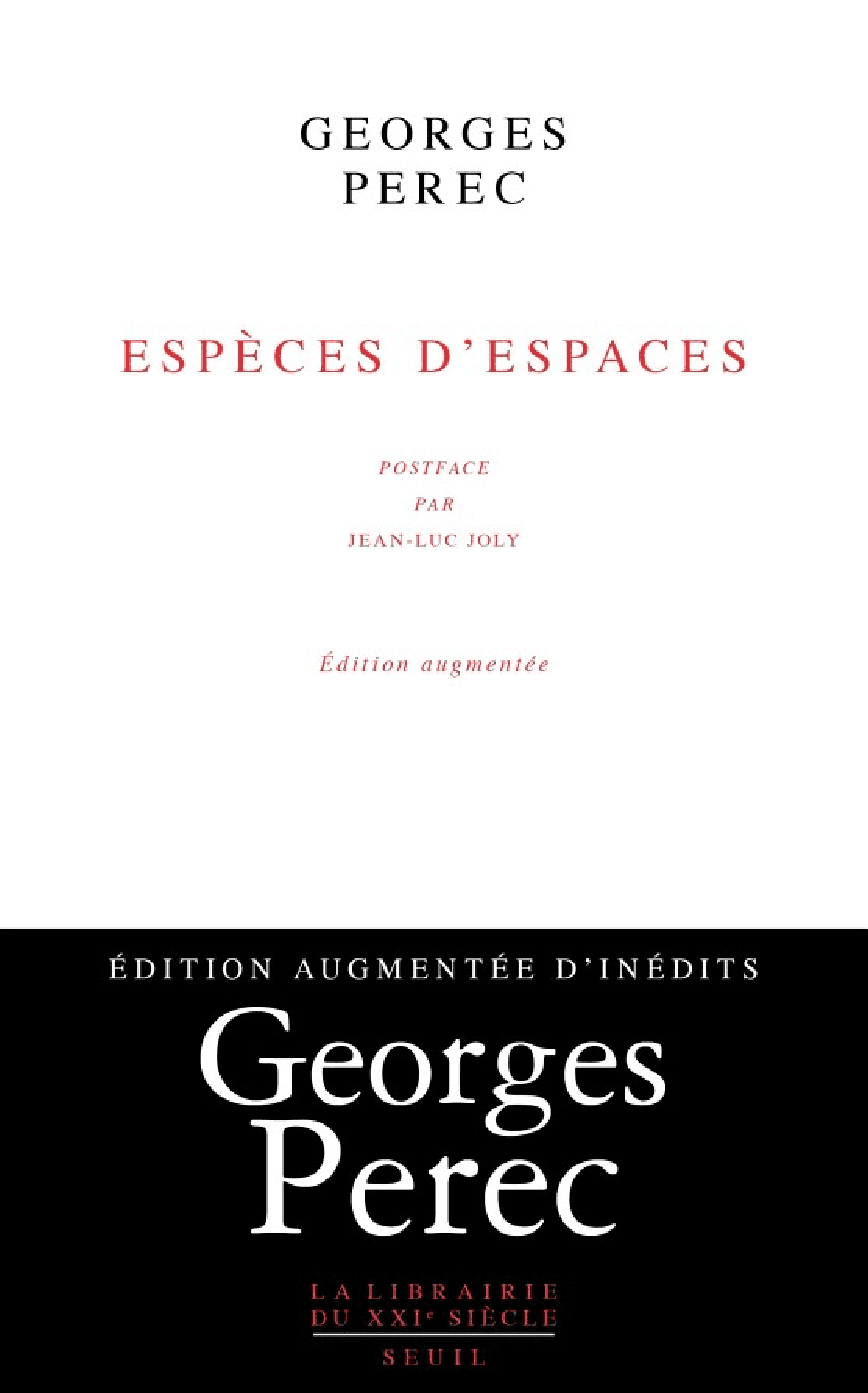 Espèces d'espaces - Cover