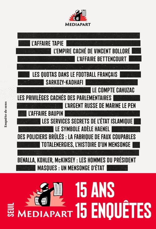 Mediapart. 15 grandes enquêtes - Cover