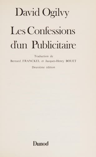 Les confessions d'un publicitaire - Cover