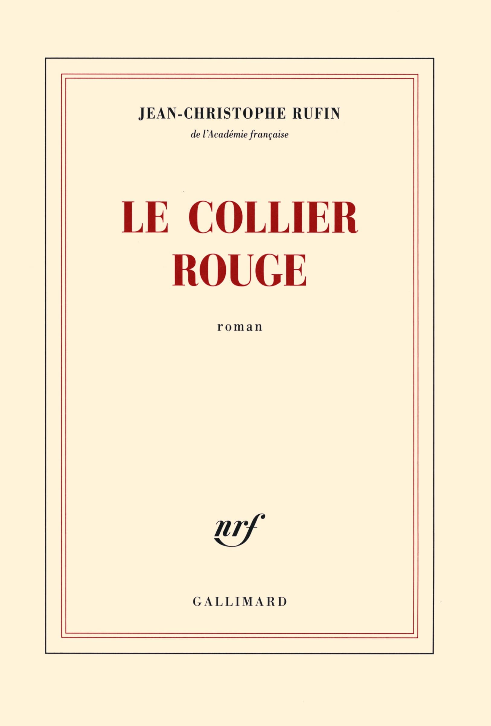 Le collier rouge - Cover