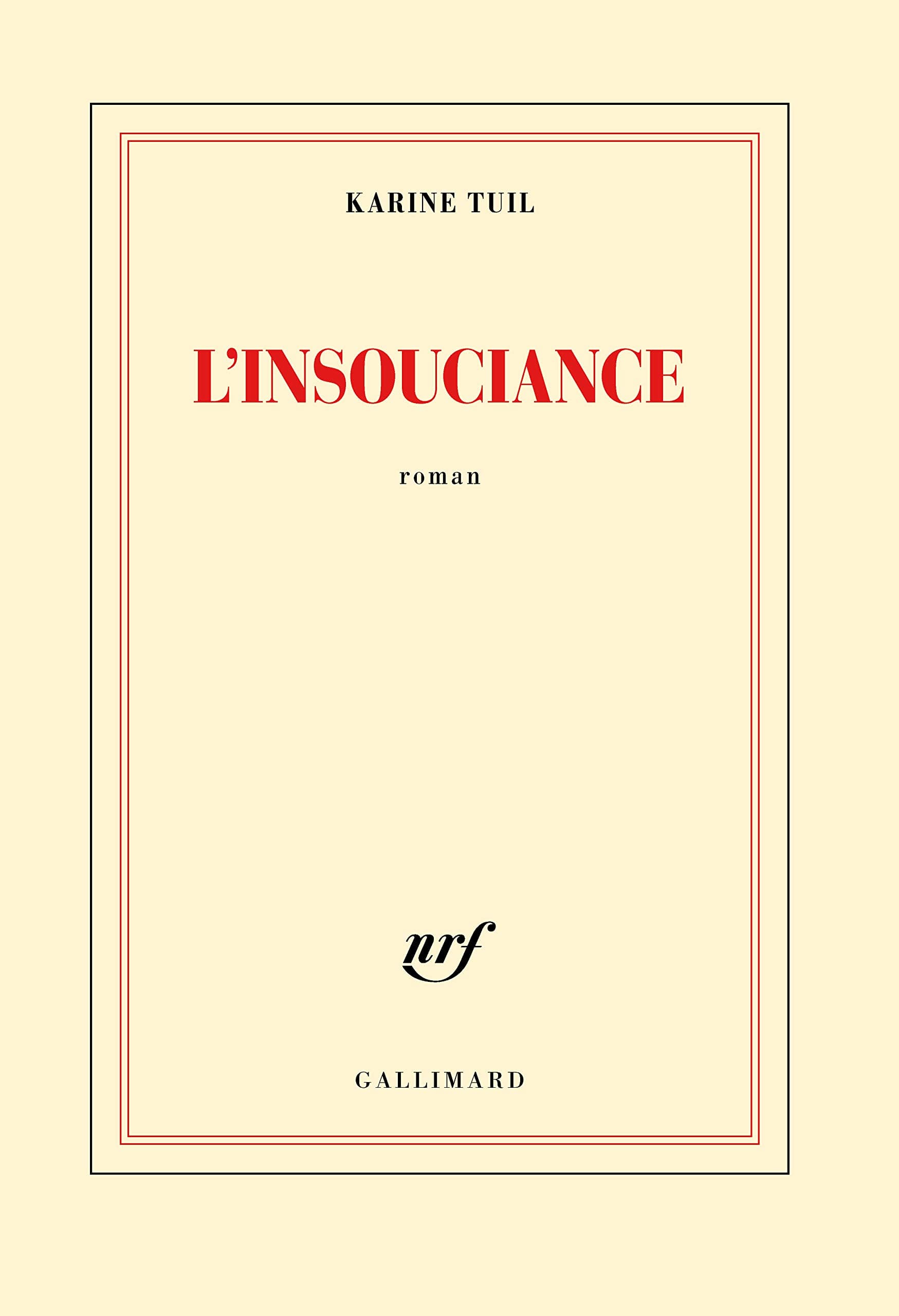 L'insouciance - Cover