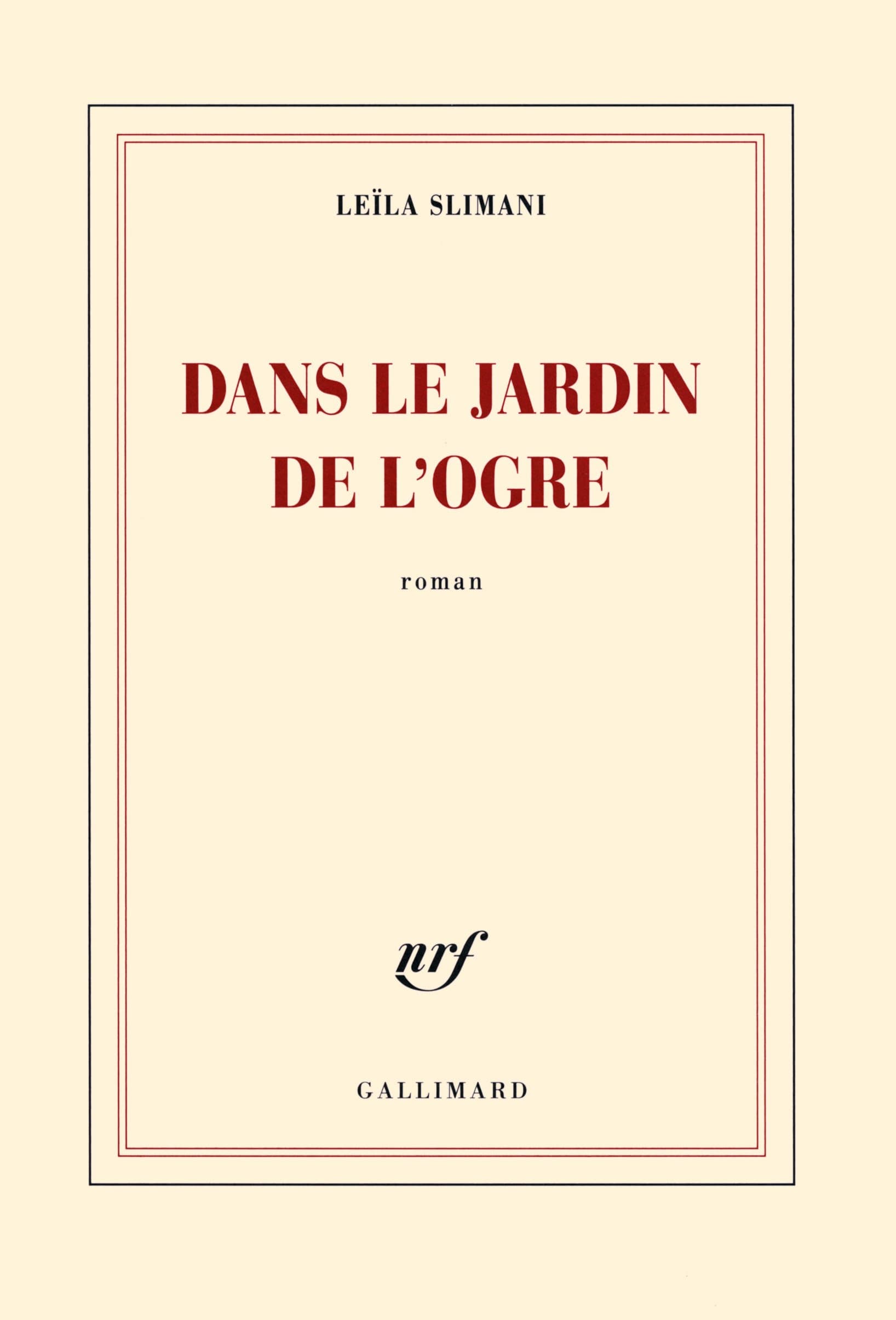 Dans le jardin de l'ogre - Cover