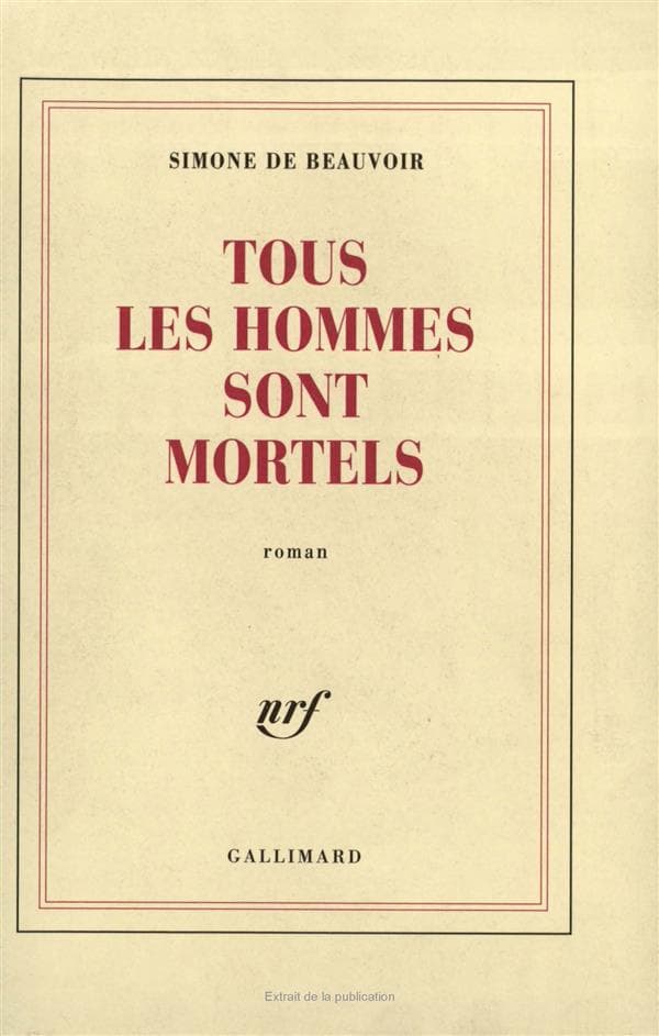 Tous les hommes sont mortels - Cover