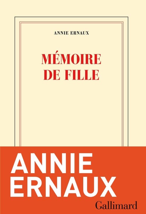 Mémoire de fille - Cover