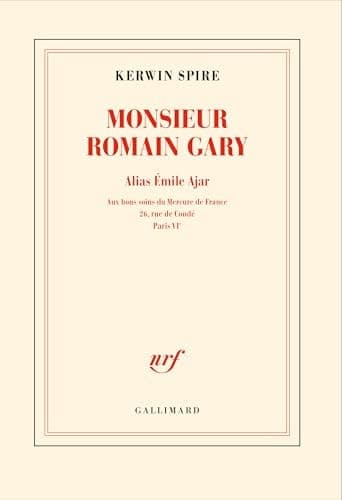 Monsieur Romain Gary - Cover