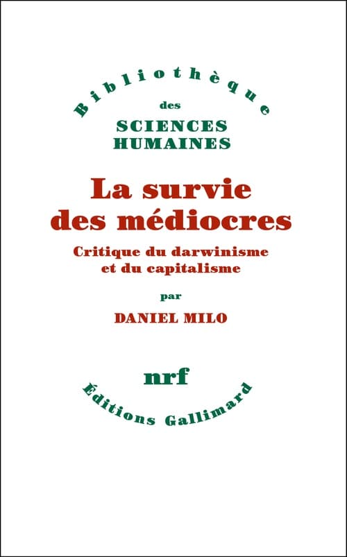 La survie des médiocres - Cover