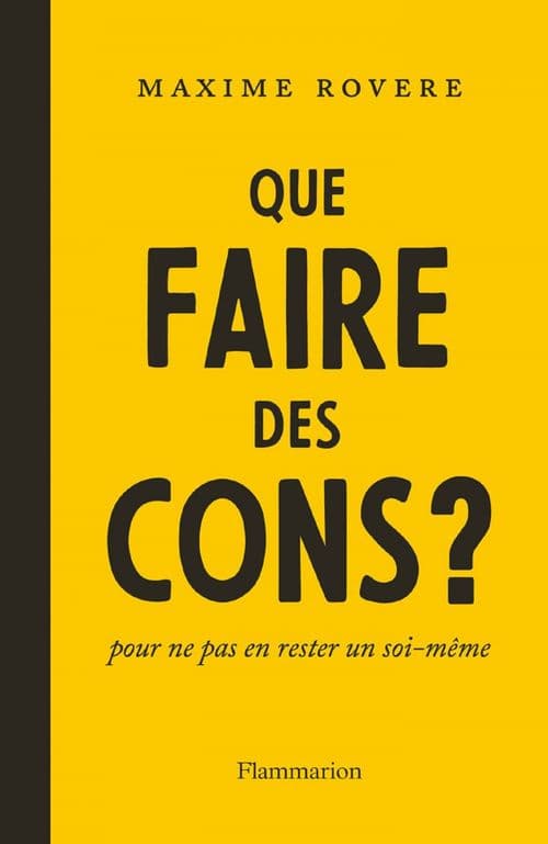 Que faire des cons ? Pour ne pas en rester un soi-même - Cover