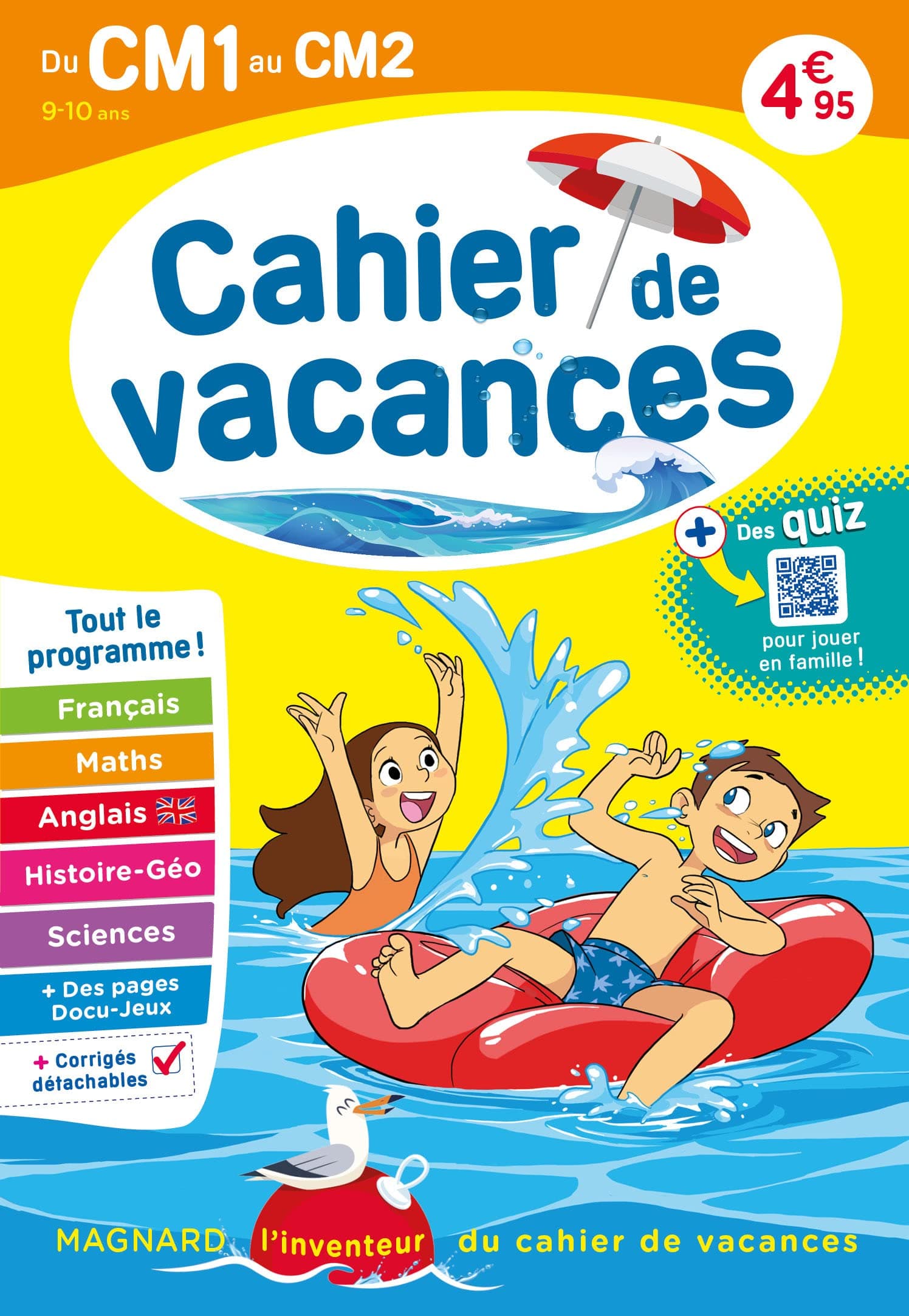 Cahier de vacances 2023, du CM1 vers le CM2 9-10 ans: Magnard, l’inventeur du cahier de vacances - Cover