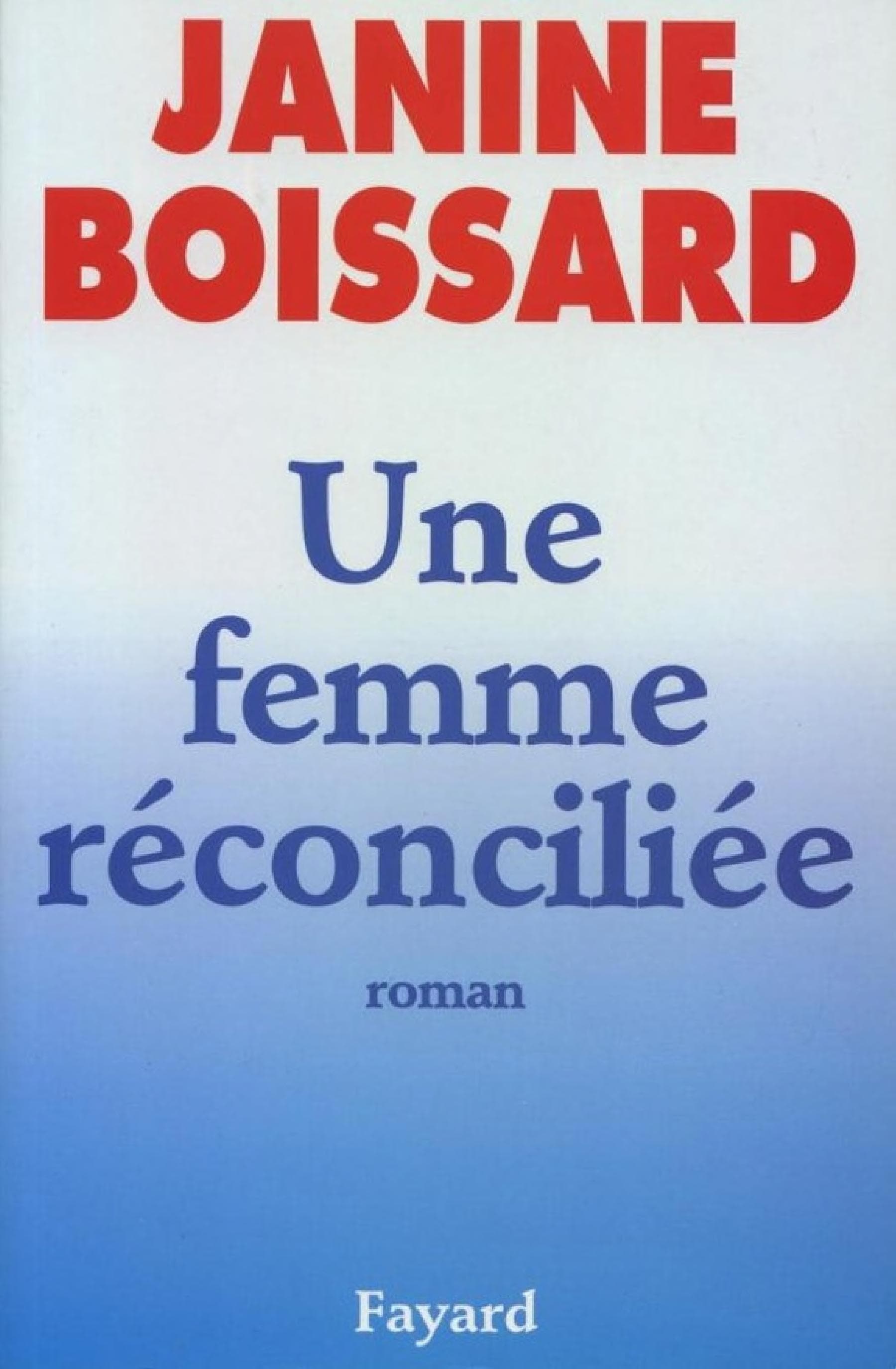 Une femme réconciliée - Cover