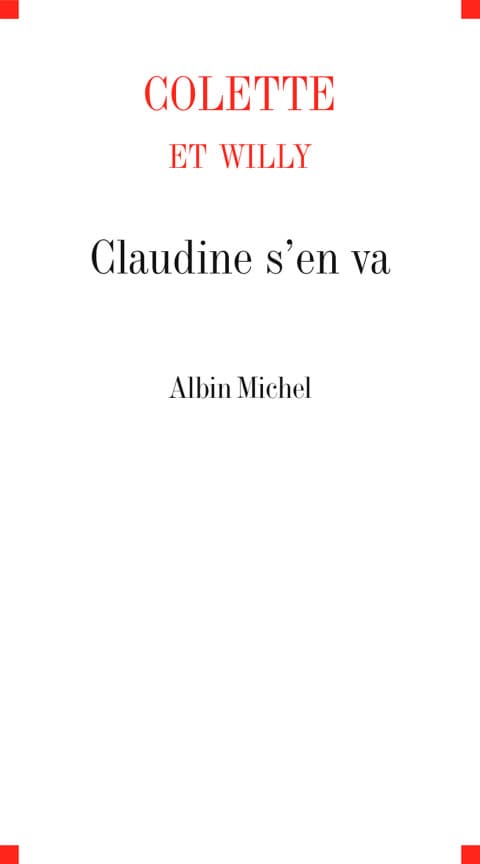 Claudine s'en va - Cover