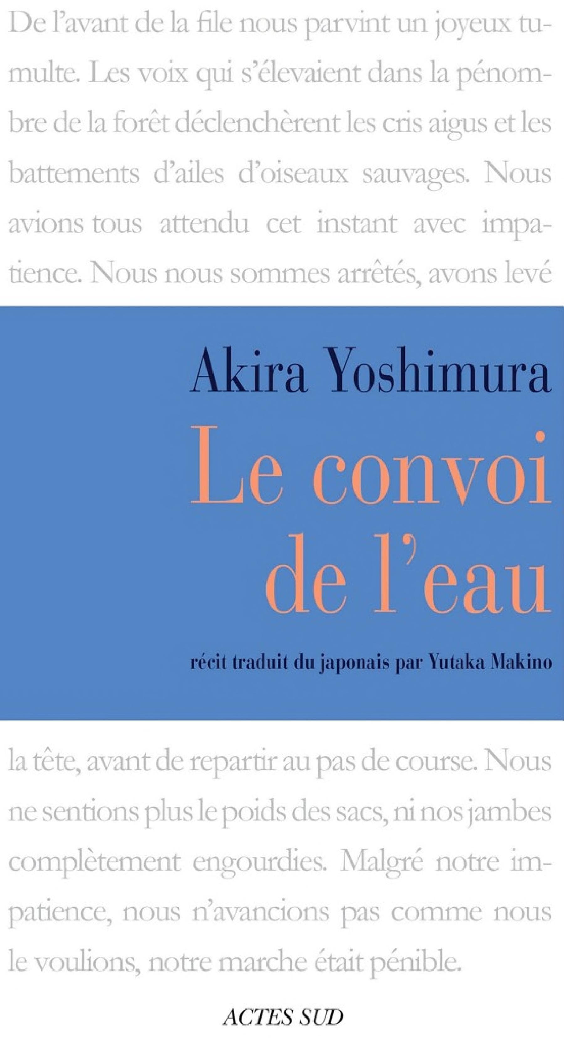 Le Convoi de l'eau - Cover