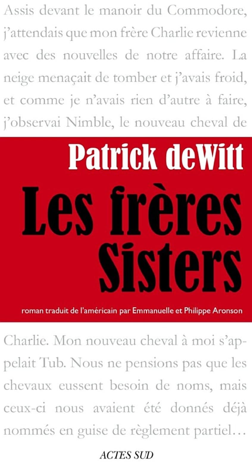 Les frères Sisters - Cover