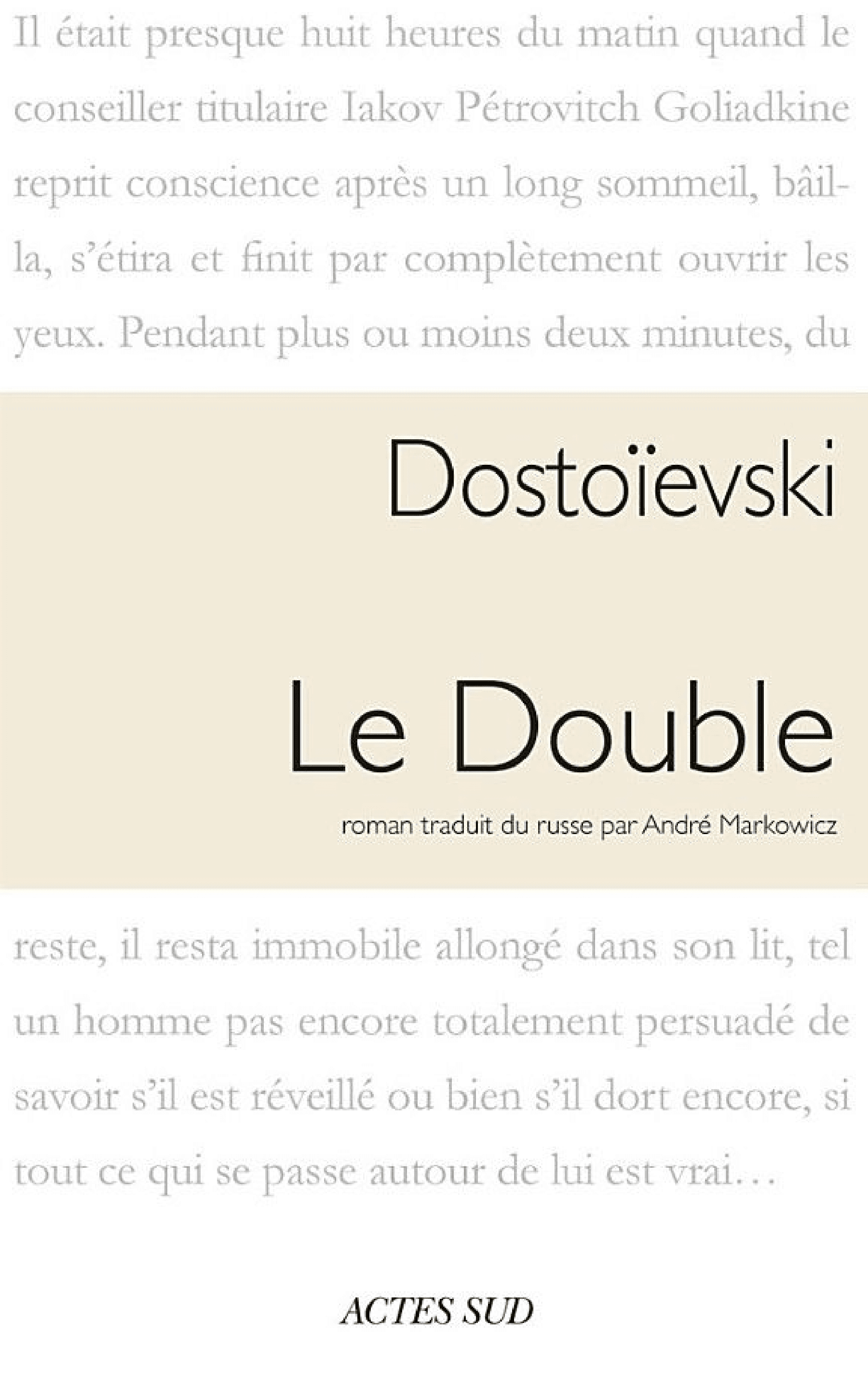 Le double - Cover