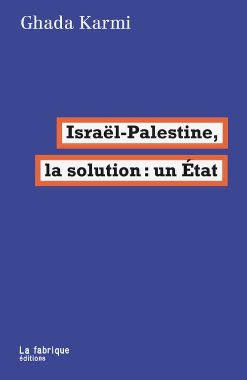 Israël-Palestine, la solution : un État - Cover