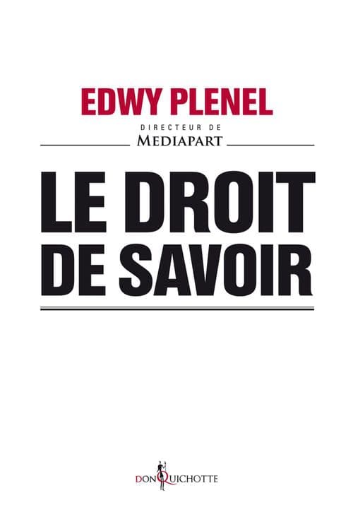Le Droit de savoir - Cover