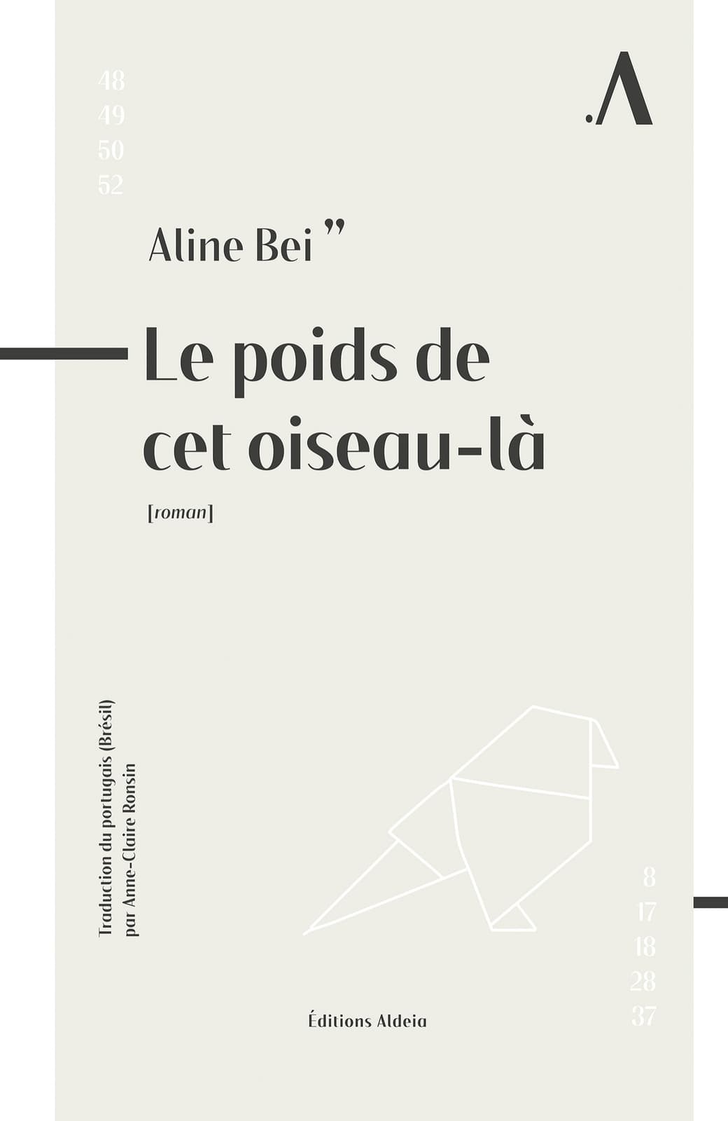 Le poids de cet oiseau-là - Cover