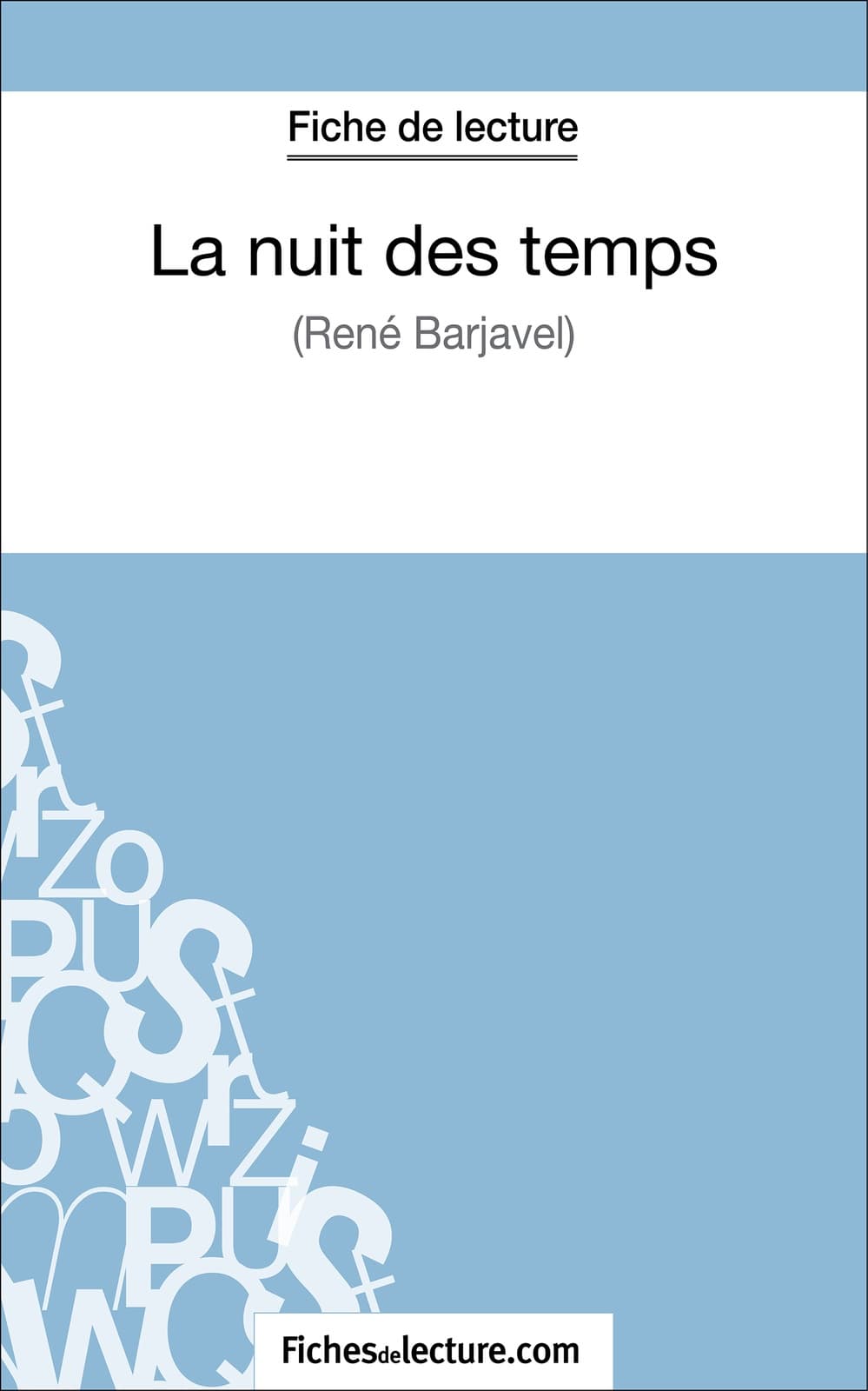 La nuit des temps - René Barjavel (Fiche de lecture) - Cover
