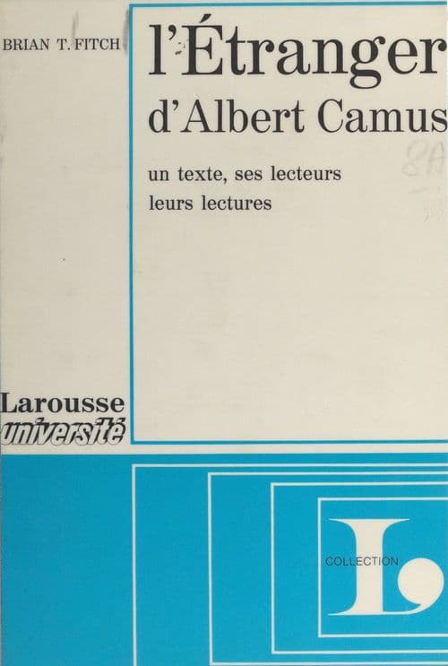 L'étranger, d'Albert Camus - Cover