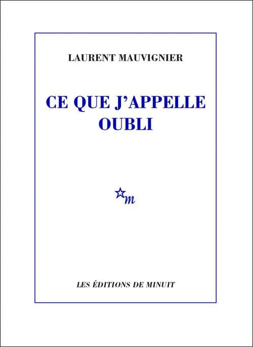 Ce que j'appelle oubli - Cover