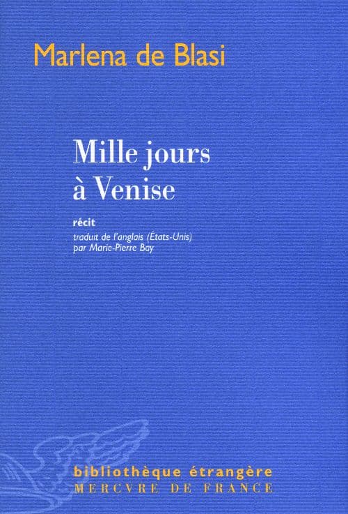 Mille jours à Venise - Cover