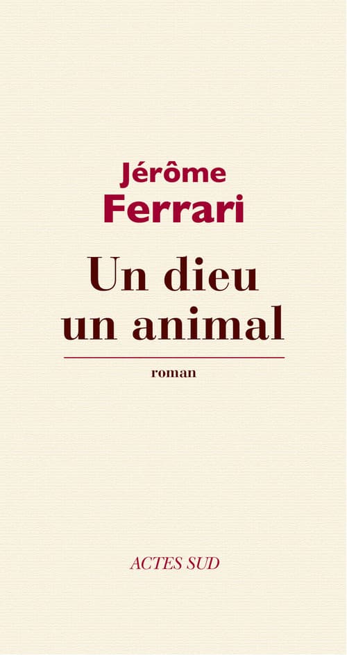 Un dieu un animal - Cover
