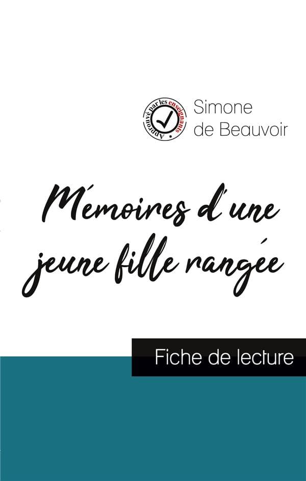 Mémoires d'une jeune fille rangée (fiche de lecture et analyse complète de l'oeuvre) - Cover