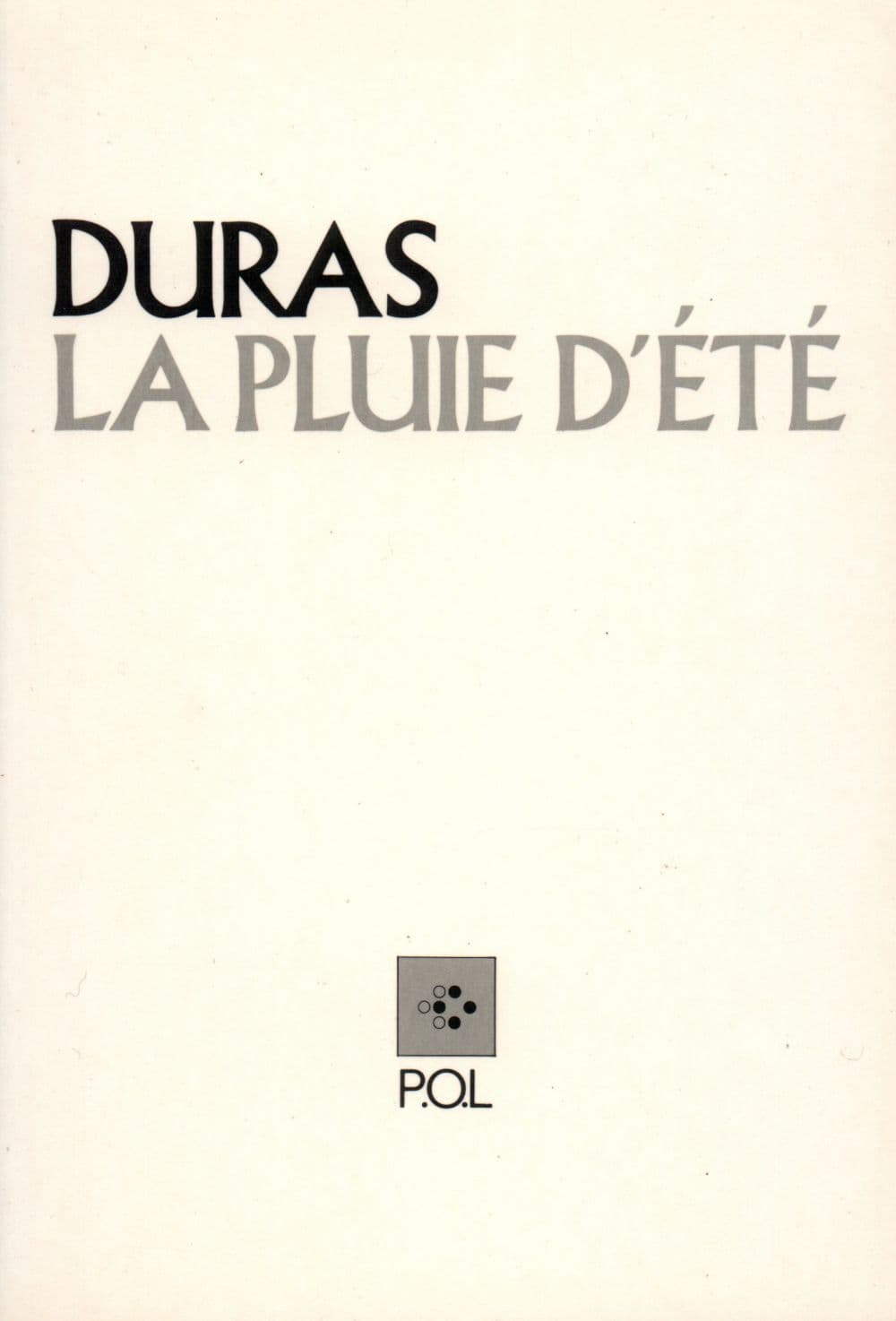 La Pluie d'été - Cover