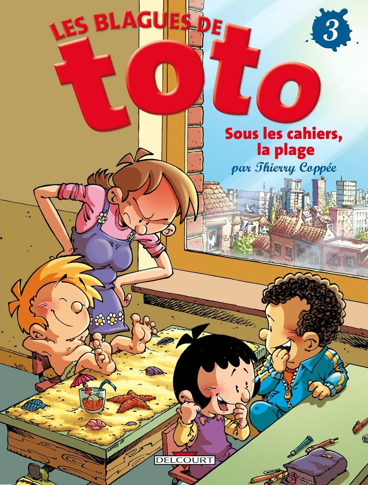 Les Blagues de Toto T03: Sous les cahiers, la plage - Cover