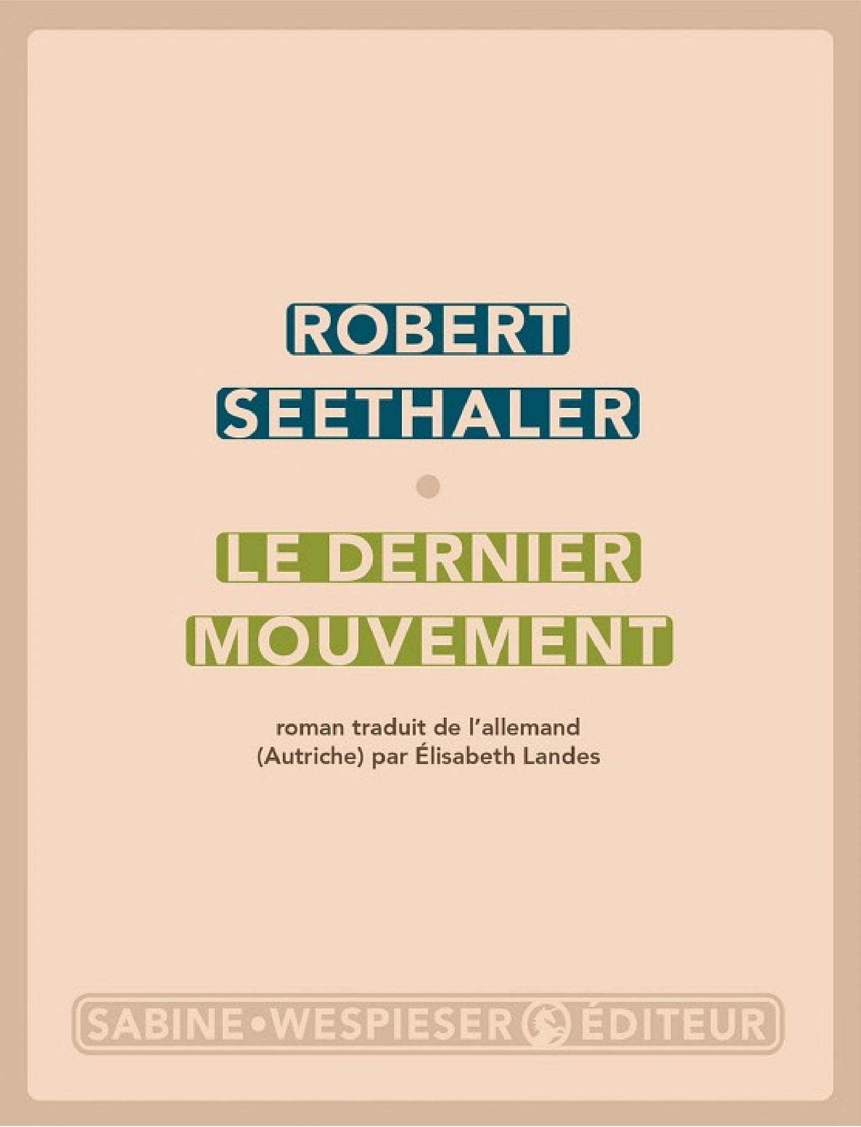 Le dernier mouvement - Cover