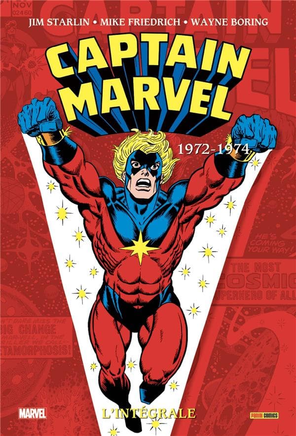 Captain Marvel : Intégrale vol.3 : 1972-1974 - Cover