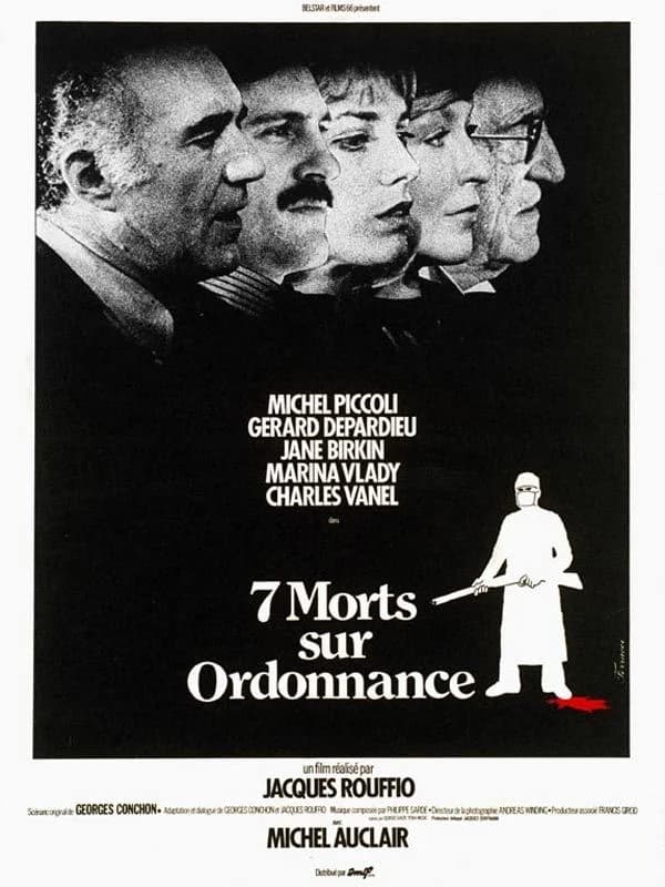 Sept morts sur ordonnance - Cover