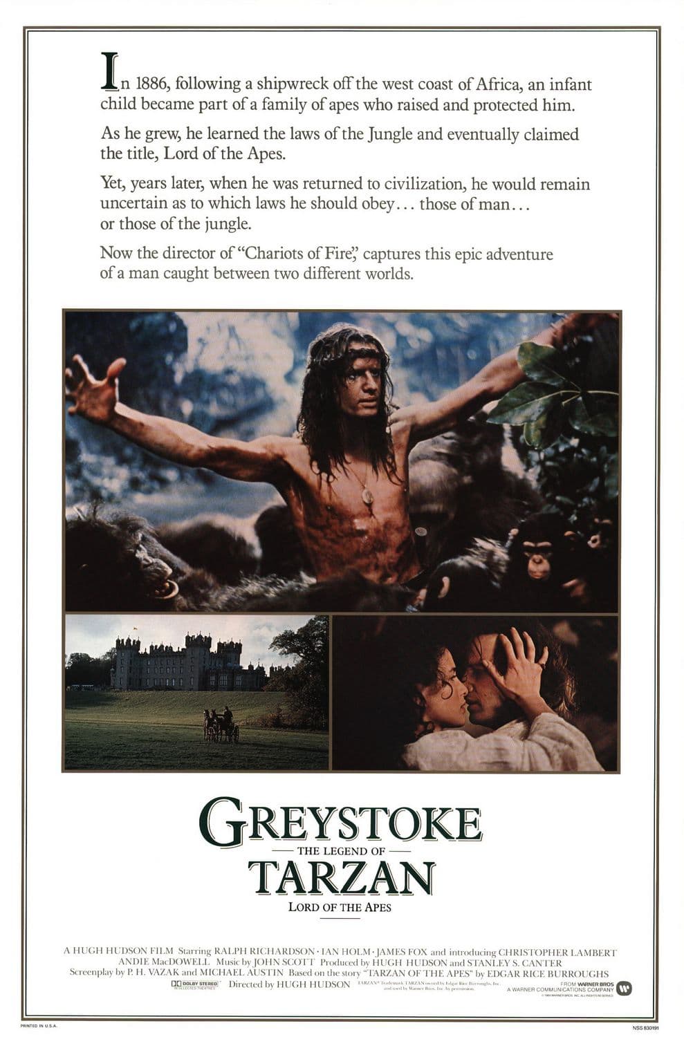 Greystoke: The Legend of Tarzan, Lord of the Apes - Cover