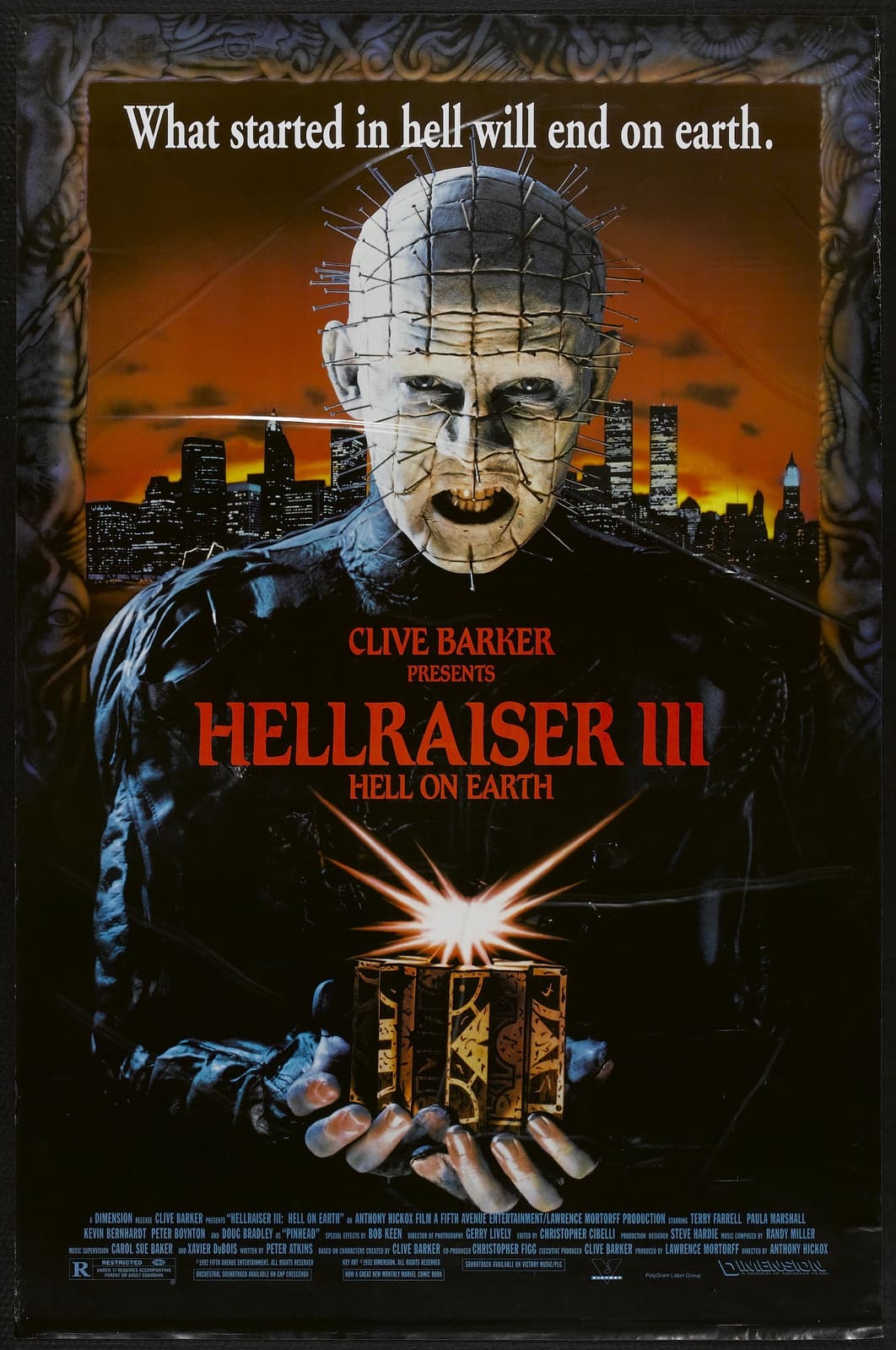 Hellraiser III: Hell on Earth - Cover