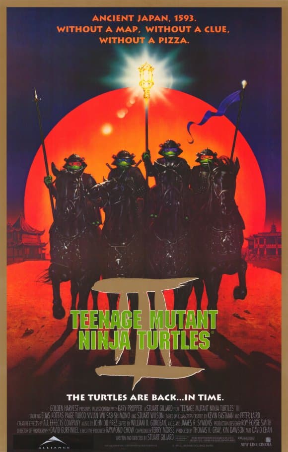 Teenage Mutant Ninja Turtles III - Cover