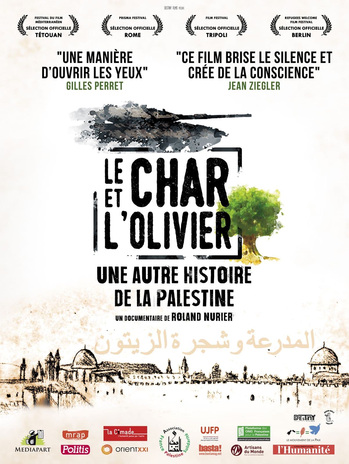Le Char et l'olivier, une autre histoire de la Palestine - Cover