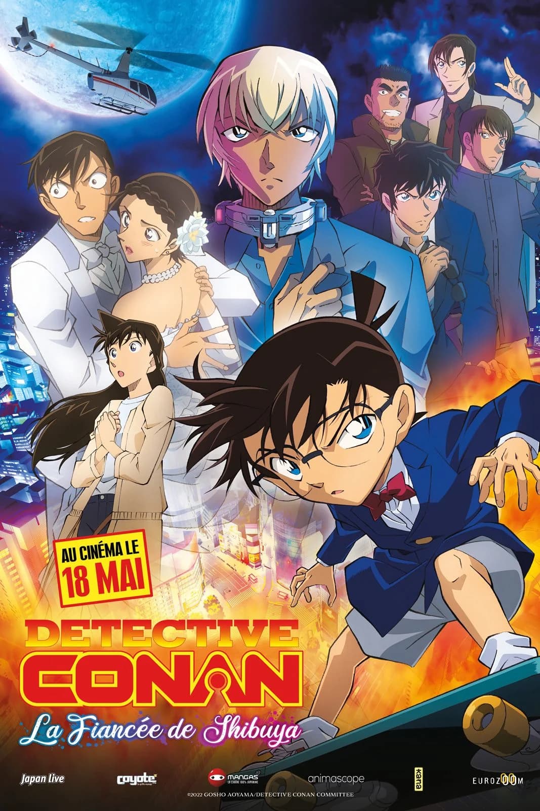Detective Conan : La Fiancée de Shibuya - Cover