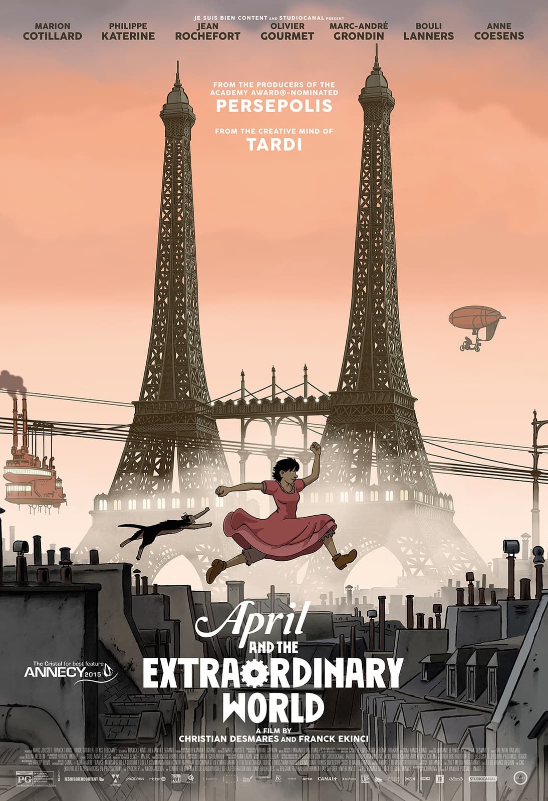 April and the Extraordinary World - Cover